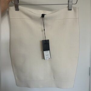 BCBGMaxAzria Cream Pencil Skirt